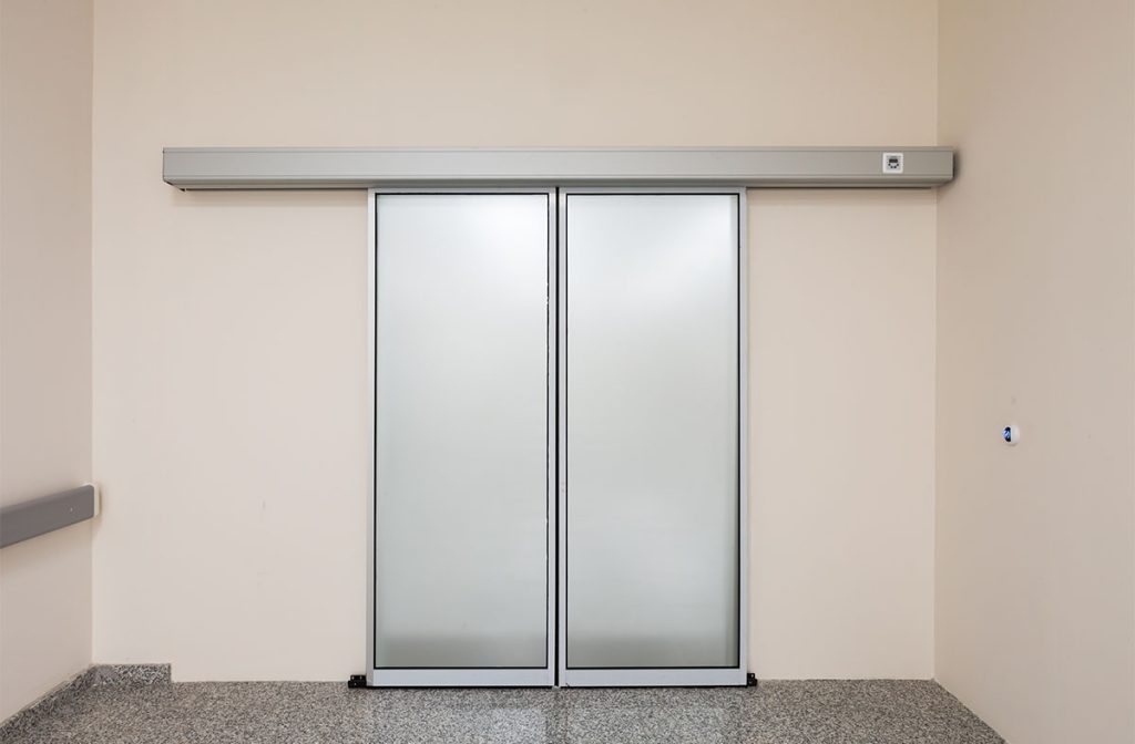 Otomatik açılır kapanır hastane avm ofis için fotoselli cam kapı