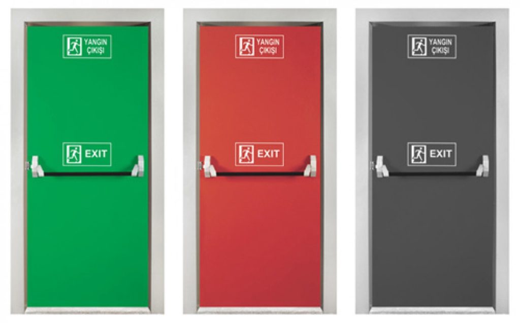 Panik bar sistemli acil çıkış kapısı – yangın ve acil durum güvenliği Yangın Kapısı